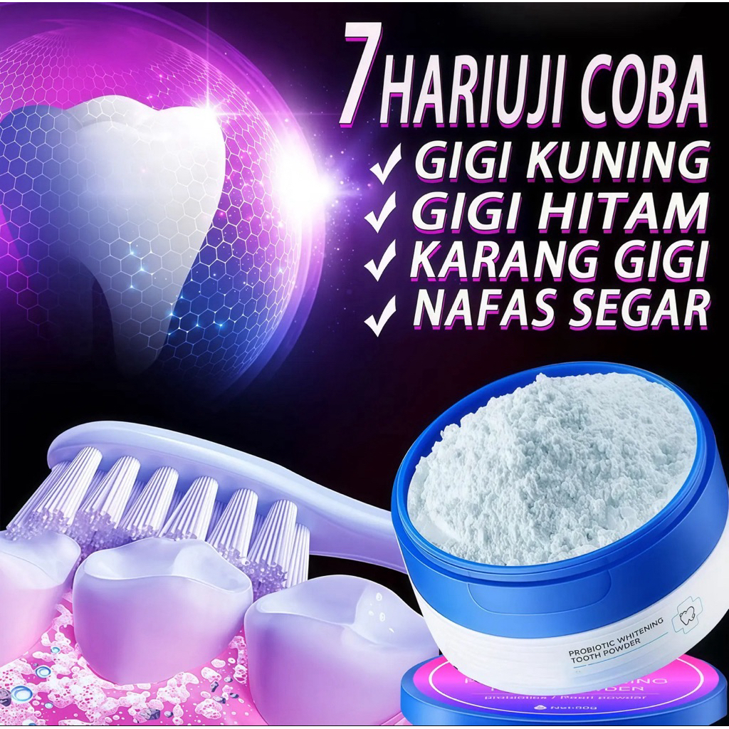 [READY] OUZI BUBUK PEMUTIH GIGI MENGATASI KARANG GIGI / GIGI KUNING PASTA GIGI PEMBERSIH GIGI