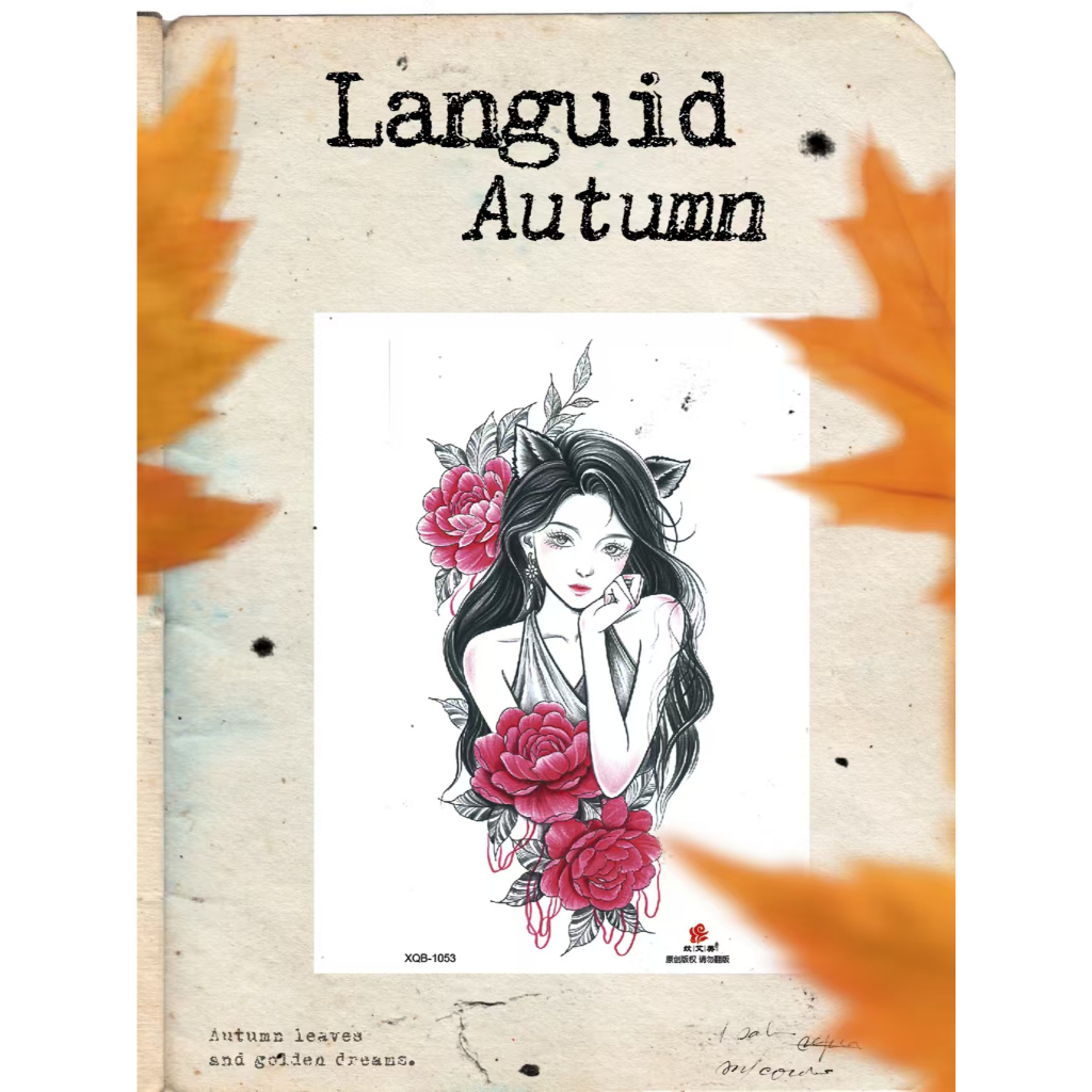 Tato sementara tatto lengan gambar wanita cantik tahan hingga 21 hari