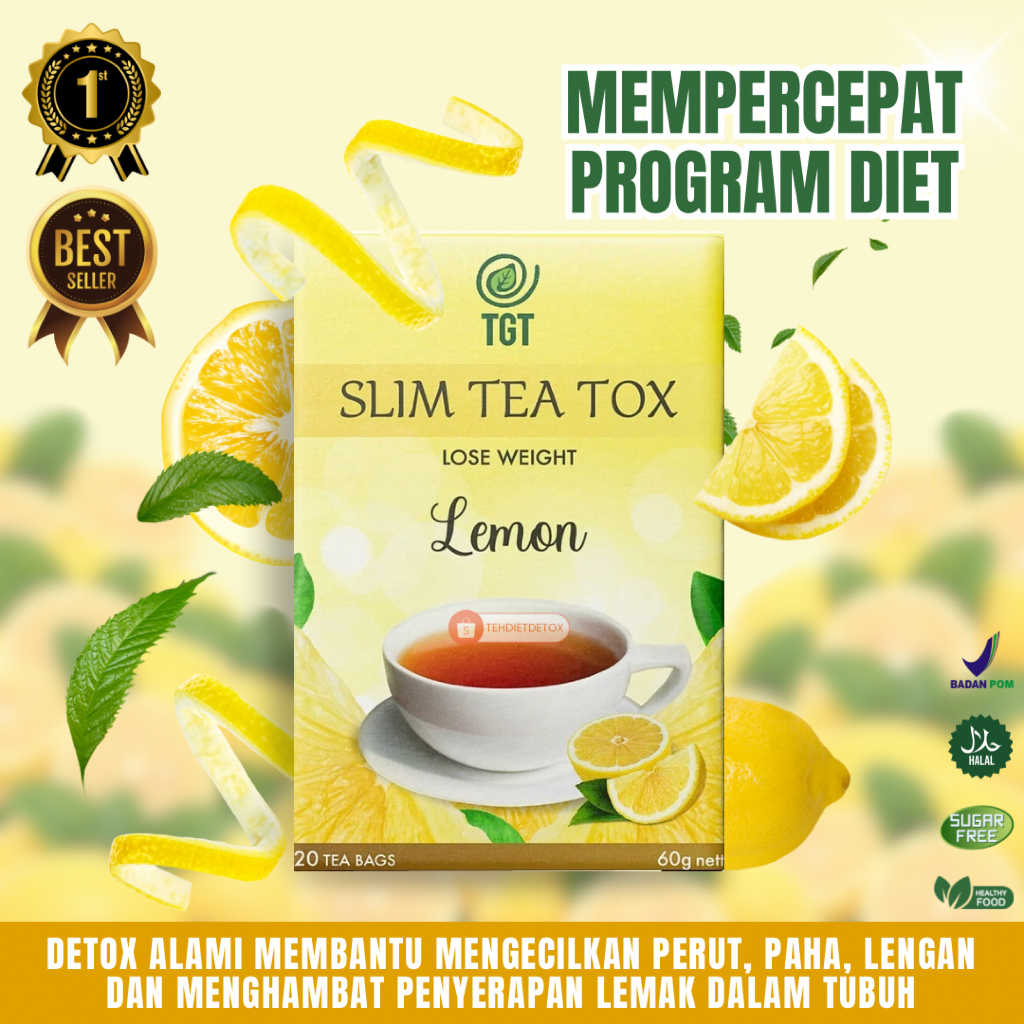TEH DIET DETOX PENURUN BERAT BADAN CEPAT BPOM TEH HIJAU PELANGSING DIET AMPUH CEPAT TGT SLIM TEA