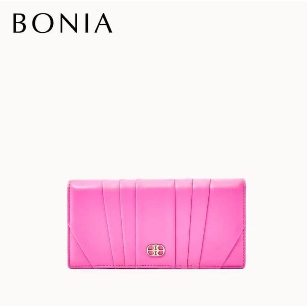SALE Dompet BONIA ORIGINAL BONIA Dompet BONIA Croissant Long Two Fold Wallet Wild Rose Dompet Panjan