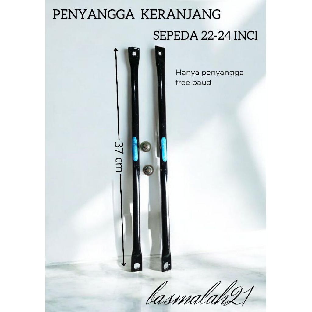 Tiang penyangga keranjang sepeda ukuran 22-24 inchi