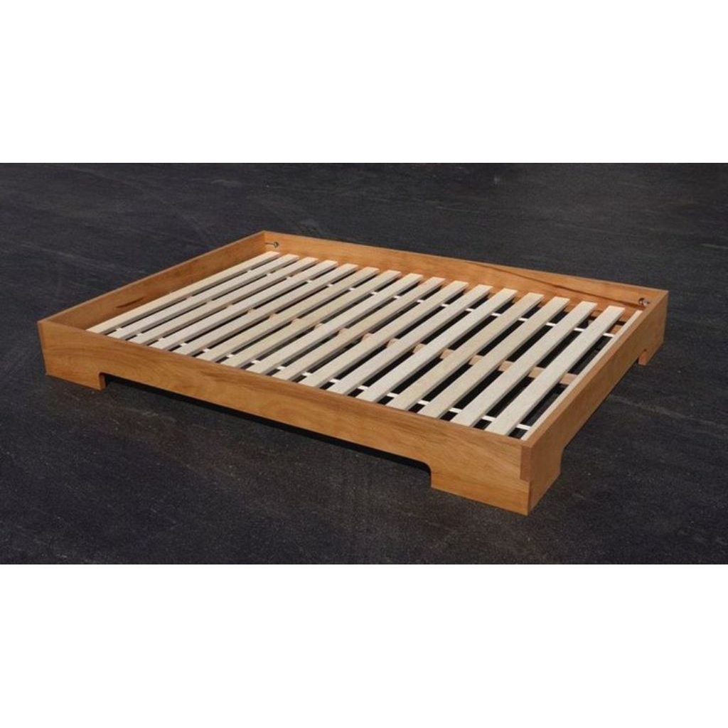 Dipan kayu Lesehan/Ranjang kayu japan/Tempat tidur pendek/Ranjang kayu minimalis No 4/Ranjang kayu L