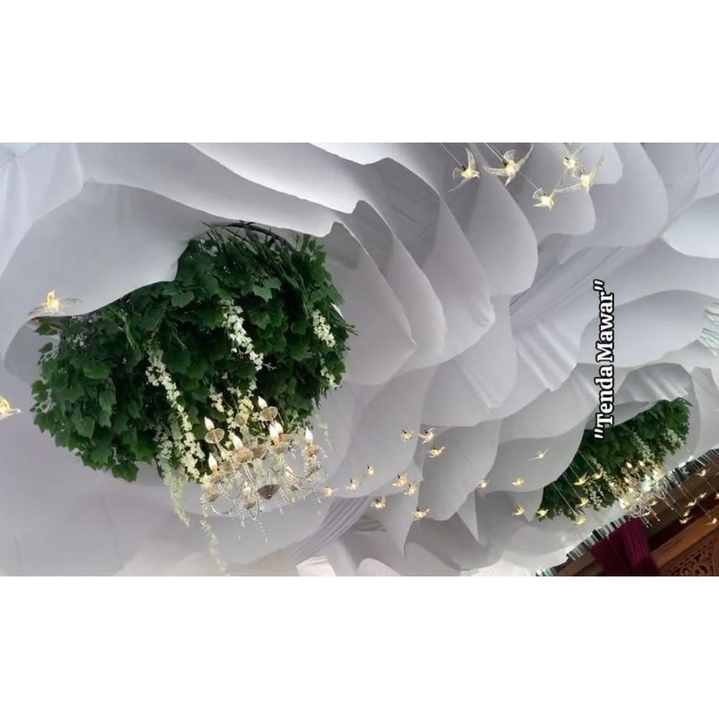 PLAFON TENDA MAWAR / plafon arus gelombang