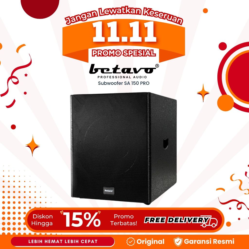 Subwoofer aktif 15 Inch Betavo SA-150 Pro