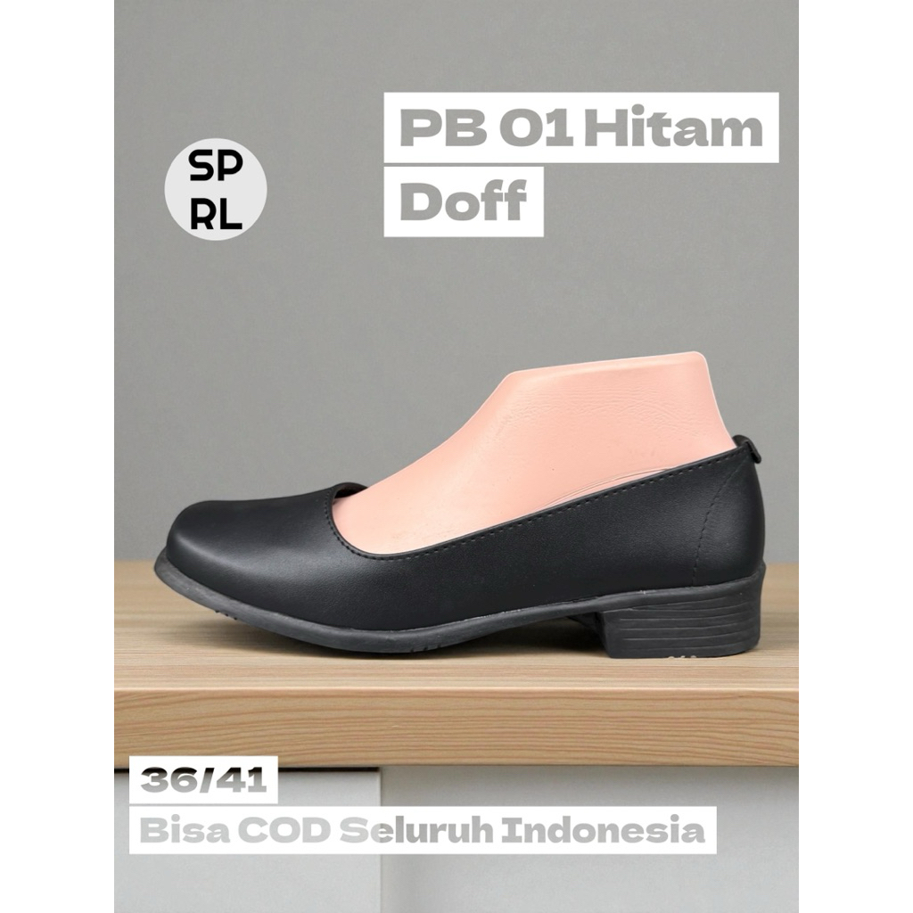 SEPATU KERJA WANITA PANTOFEL KERJA HAK 3 CM SEPATU PANTOFEL KERJA WANITA HITAM SIZE 36-41 NEW HC