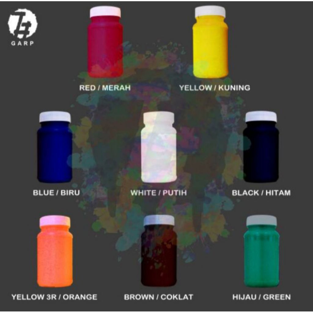 BIANG WARNA PIGMEN SABLON CAT TEMBOK PEWARNA RESIN 100 gram