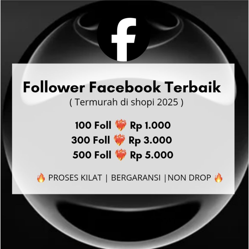 Followers Facebook Termurah - Facebook Followers Follower Pengikut FB Folower Folowers Followes Face