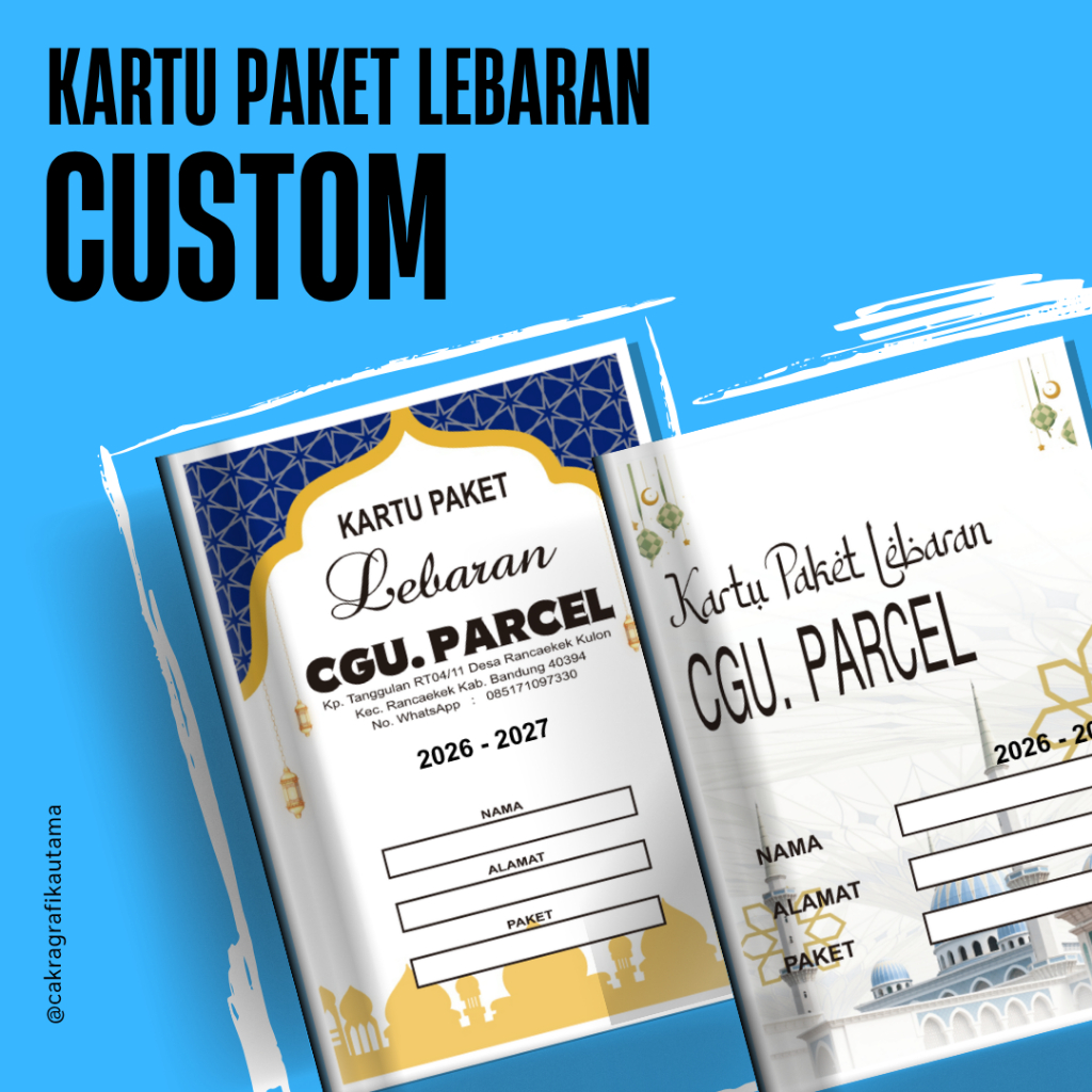 Cetak Kartu Paket Lebaran Lucu Custom