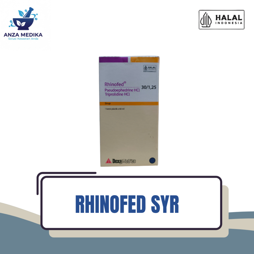Rhinofed Syrup 60ml – Obat Flu & Batuk Pilek Anak dan Dewasa