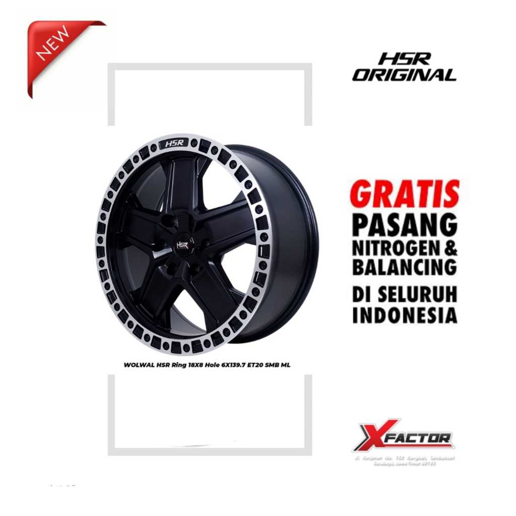 VELG MOBIL HSR R18 HSR WOLWAL R18X8 H 6X139,7 ET20