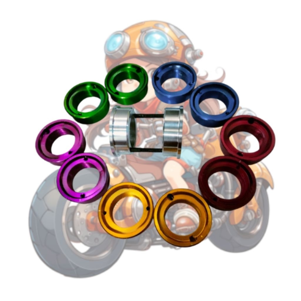Adaptor BB BMX Eropa Crank HT 1 HT 2 Lubang Besar Kecil dan 2 Baut Adaptor BB BMX Plus 2 Baut - Dalu
