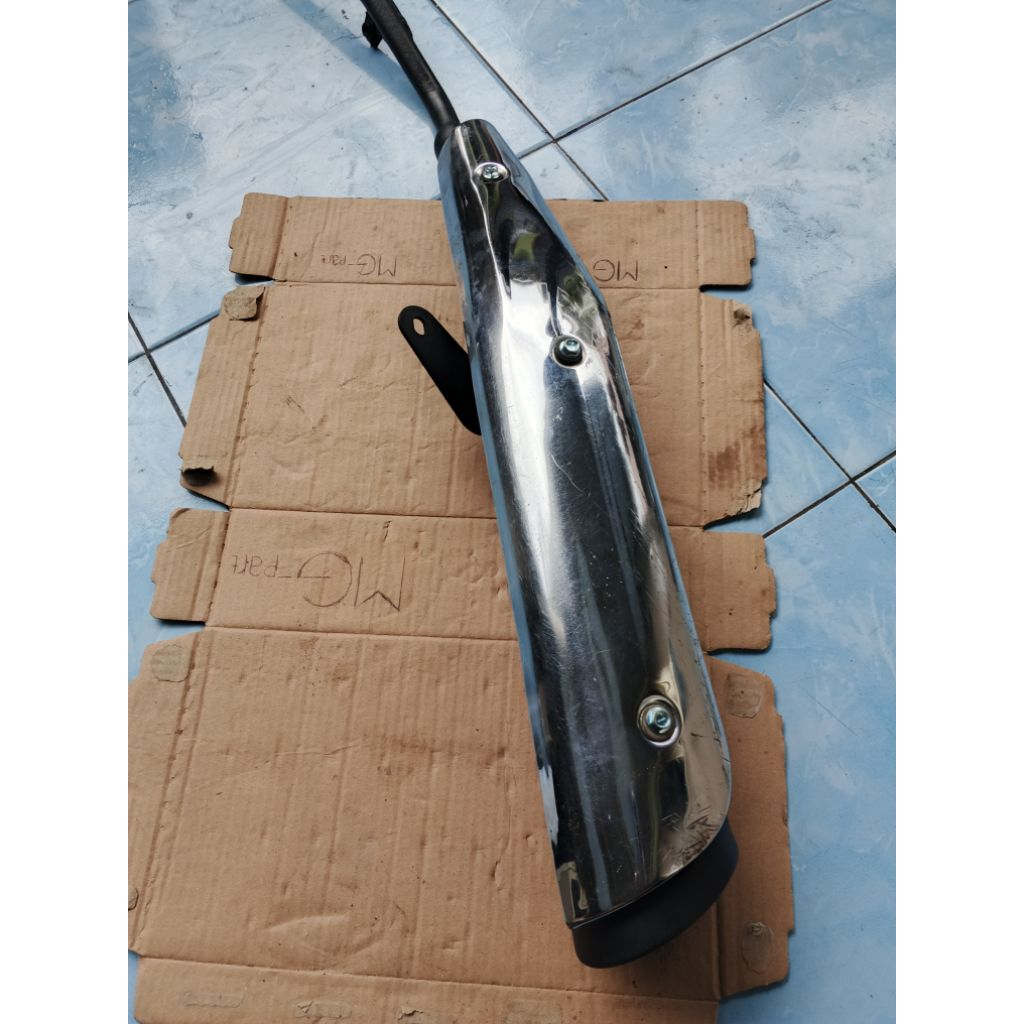 kenalpot ori zx130 kenalpot original Kawasaki zx130 kenalpot ori motor bebek Kawasaki zx130