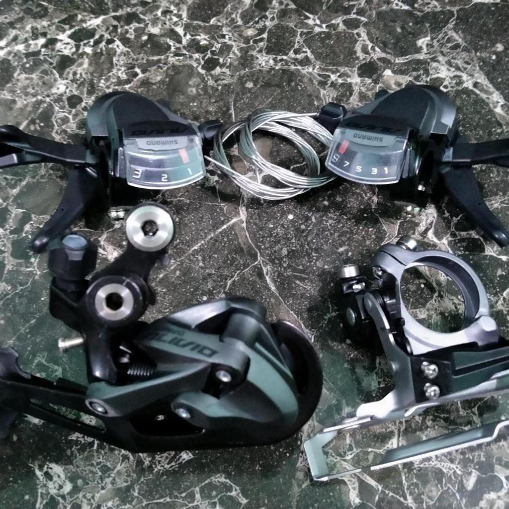 Groupset Shimano Alivio M4000 3 x 9 Speed Original MTB Federal Commuter Minion Hybrid Roadbike Lipat