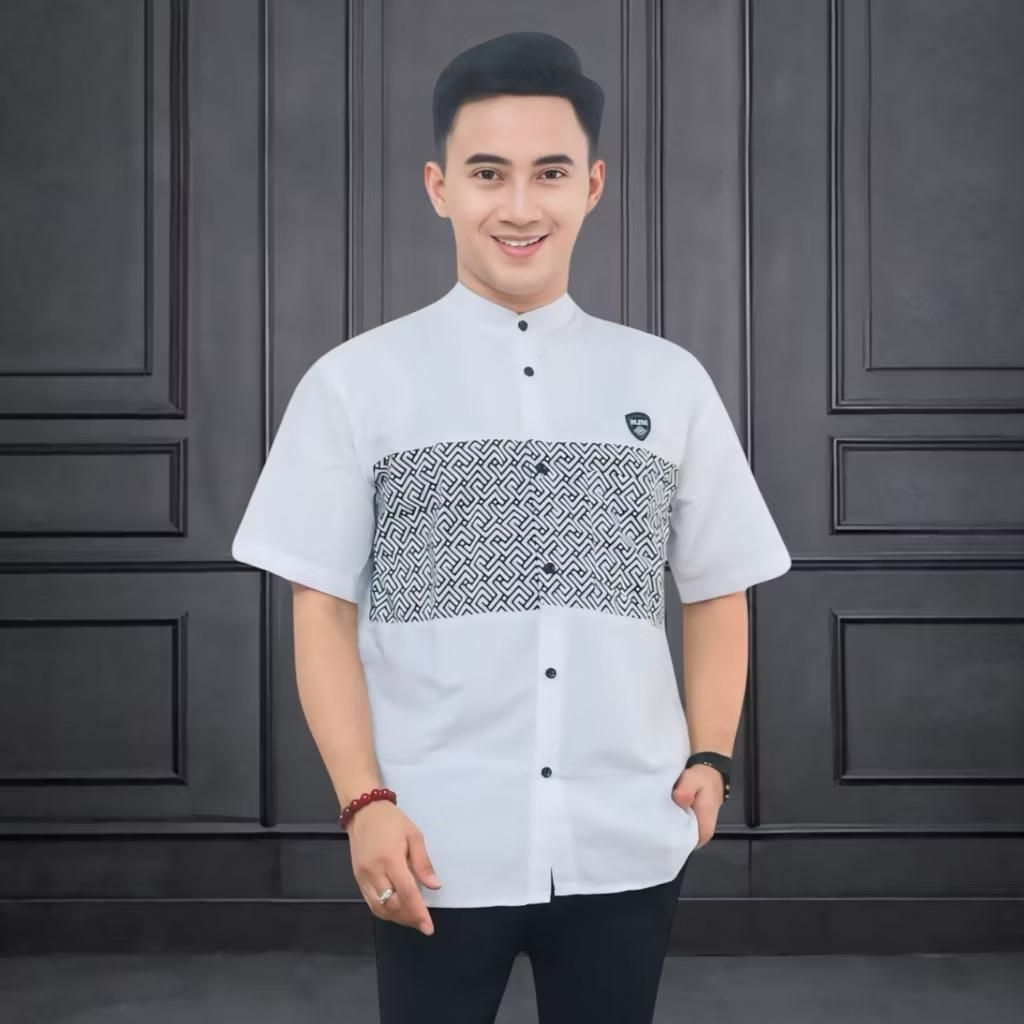 Baju koko couple ayah dan anak list saku hijau sage Baju Koko Kurta Couple ayah dan anak terbaru