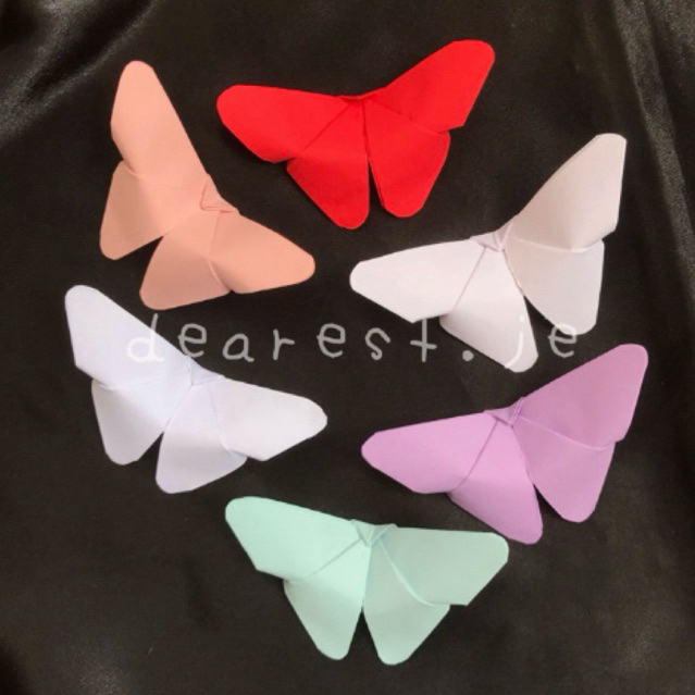ORIGAMI KERTAS KUPU KUPU dapat 5PCS hiasan dinding