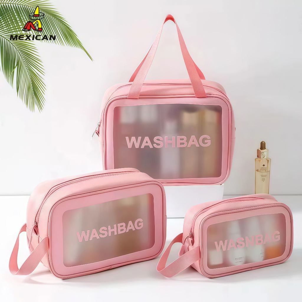 Mexican koper Tas mandi travel bag organizer alat mandi bag  pouch make up tas