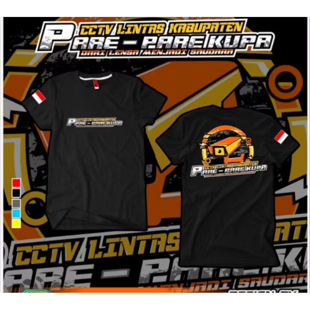 Kaos T-shirt CCTV LINTAS KABUPATEN Kaos Distro Unisex