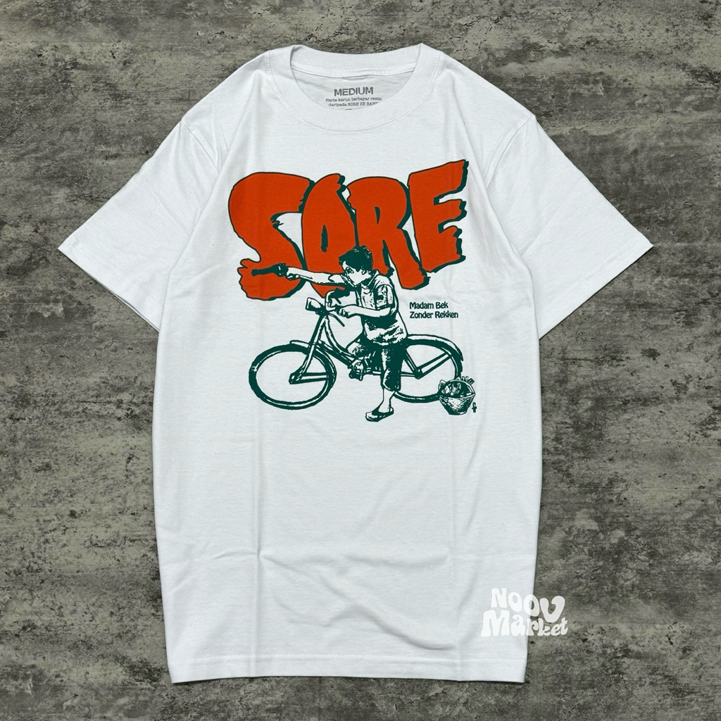NOOV MUSIC Tshirt Baju Kaos Sore - Sartinem Oye Tshirt - White | Original Merchandise
