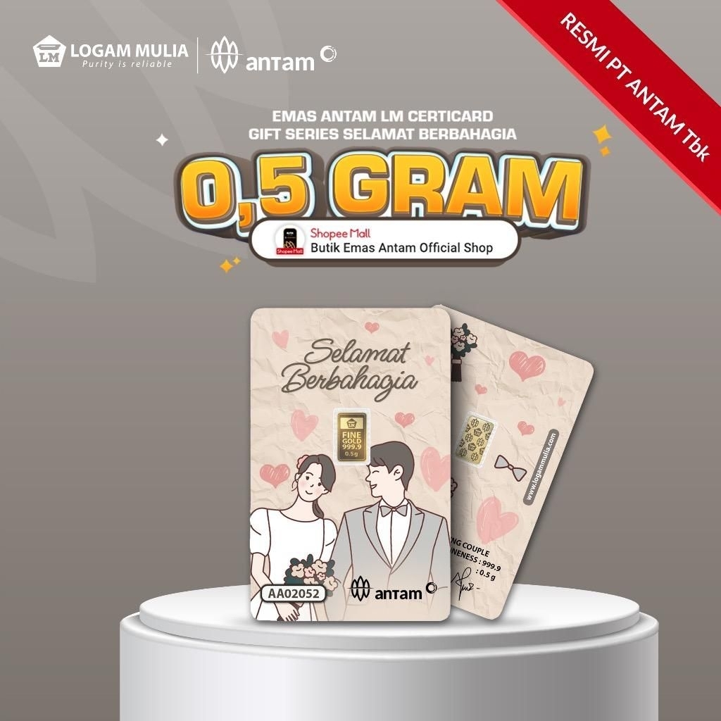 Emas Antam LM Gift Series Selamat Berbahagia - 0,5 gr