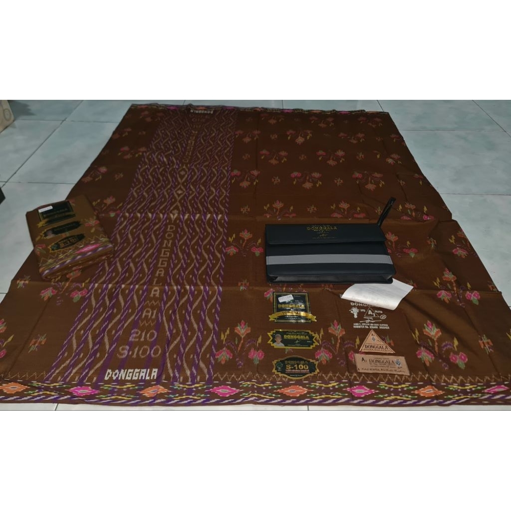 sarung donggala S100 full sutra kembang mst