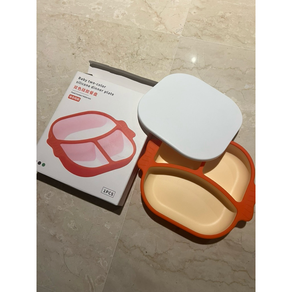 new kotak makan bekal anak suction baby plate mpasi