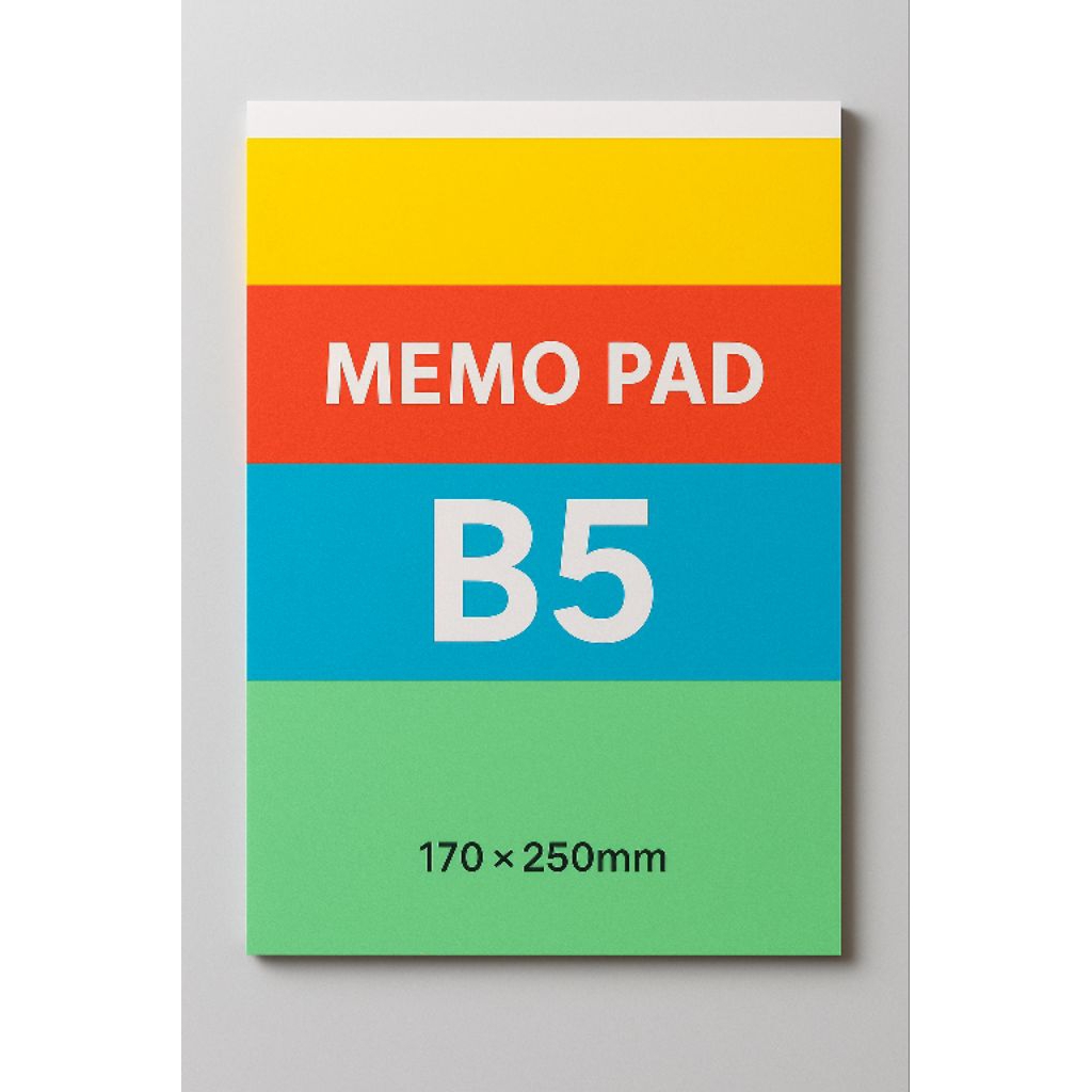 Memopad B5 Ukuran 17x25cm