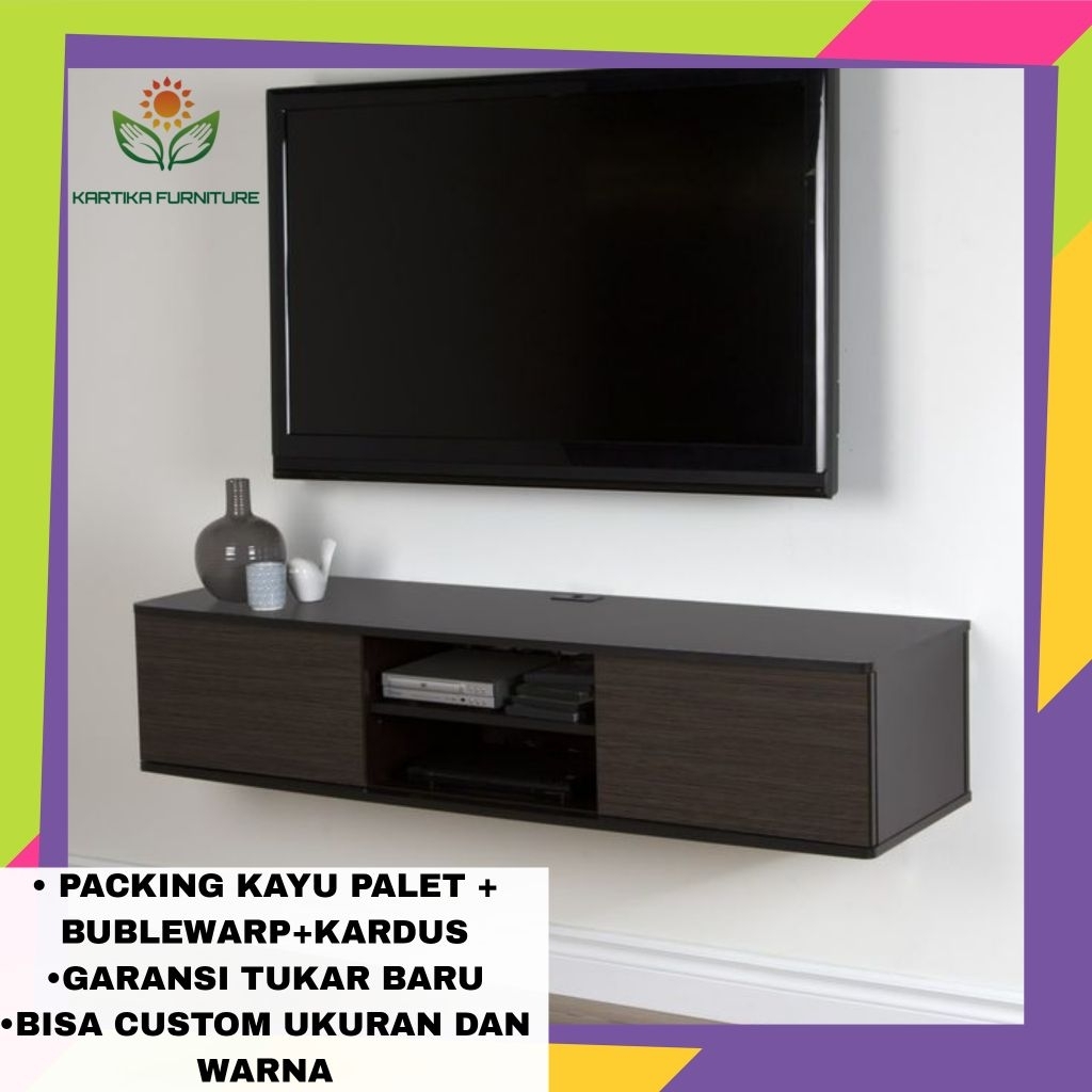 Meja TV dinding/gantung , Meja TV minimalis , Meja TV aesthetic dan modern