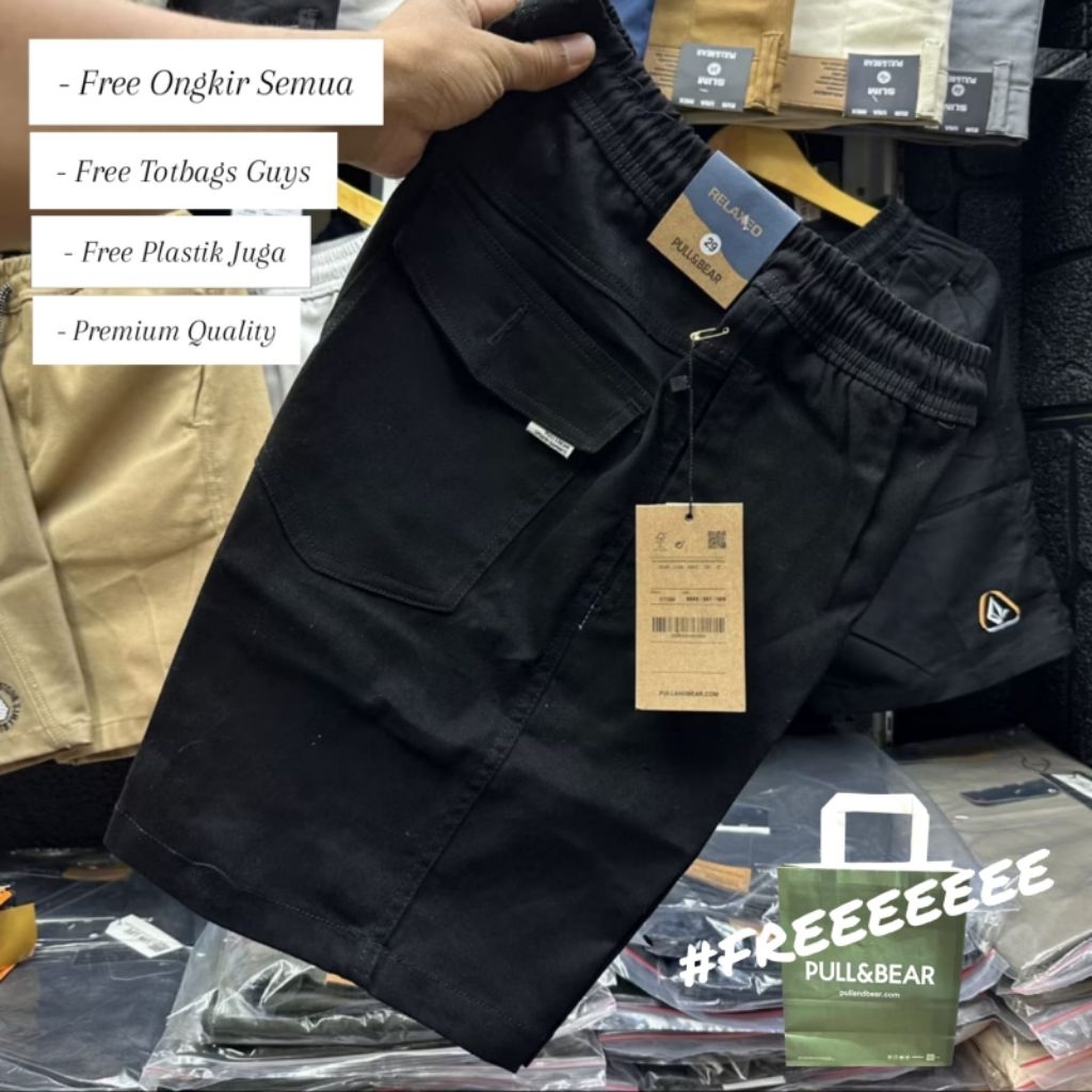 12.12 Celana pendek PULL AND BEAR Celana pria UNISEX full tag Brended PULL AND BEAR