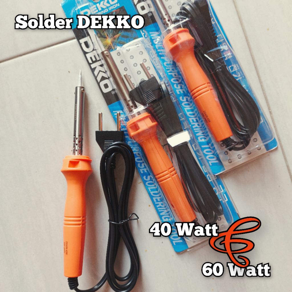 Solder dekko 40wat 60 wat Original korea soldering timah iron Multi purpose soldering tool