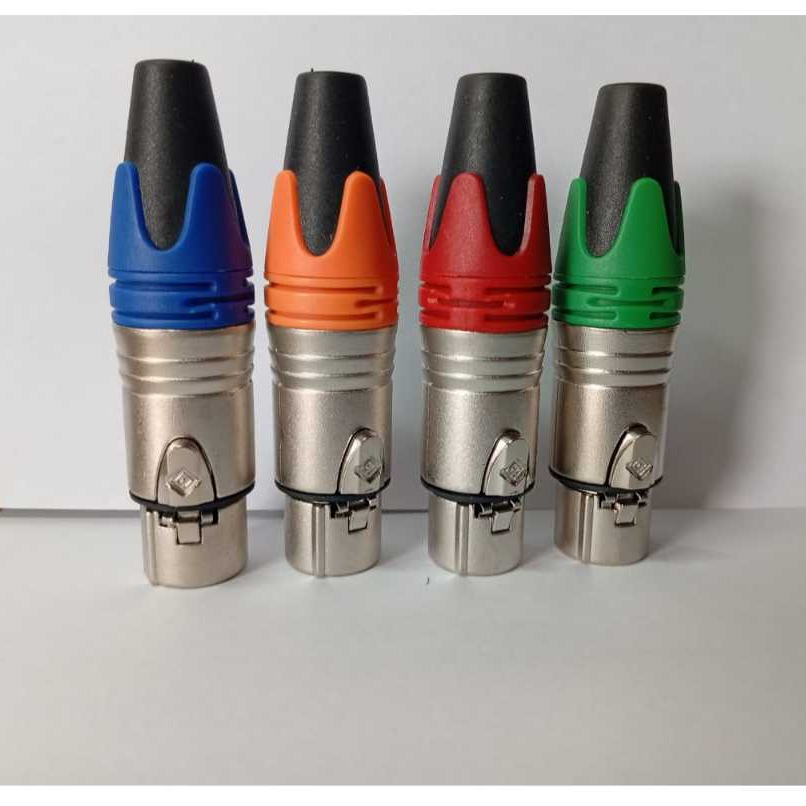 jeck canon geisler jek audio XLR  standart besi mudah di solder bagus jek audio sepasang