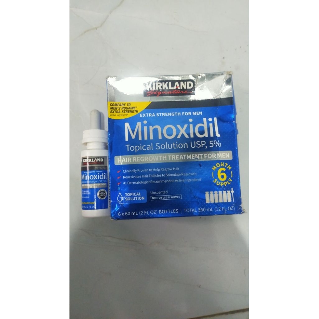 Preloved Minoxidil 1 Box dan Bonus 1 Botol