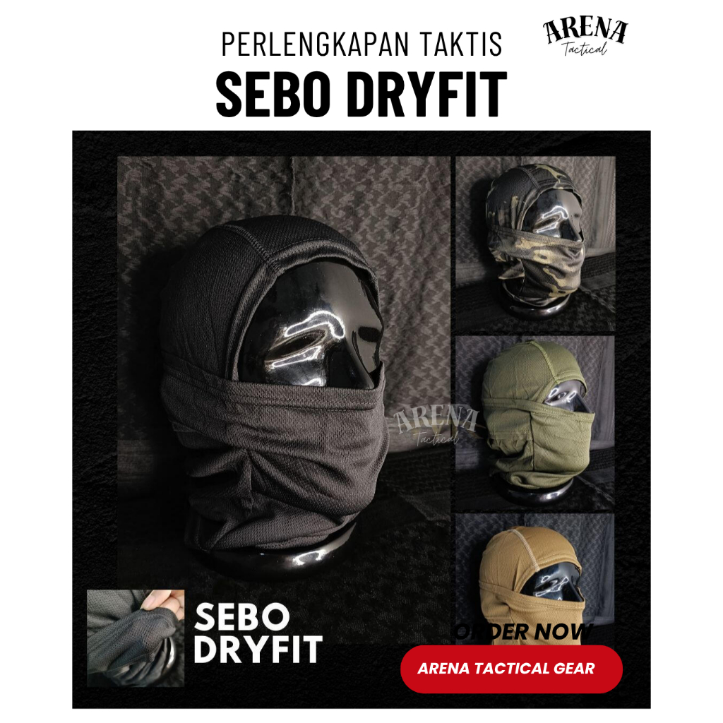 Sebo Dryfit / Sebo Pelindung Wajah Tactical / Masker Penutup Wajah