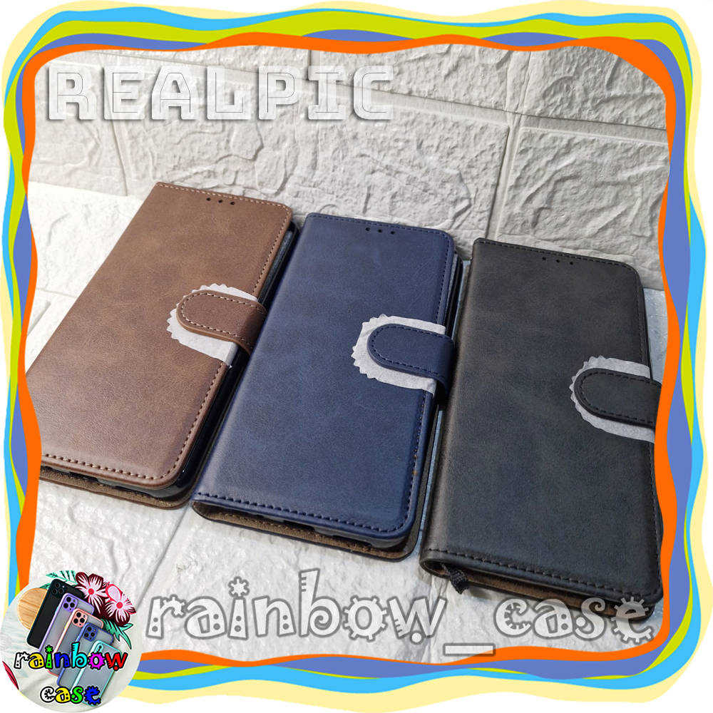 SAMSUNG A22 5G CASE FLIP LEATHER DOMPET LIPAT
