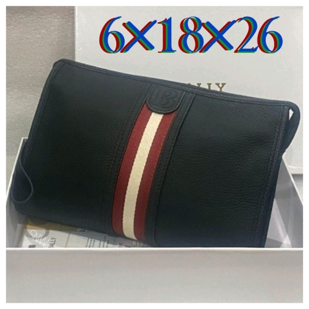 CLUTCH BAG BALLY HANDBAG 2115 TAS TANGAN KULIT PRIA WANITA IMPORT
