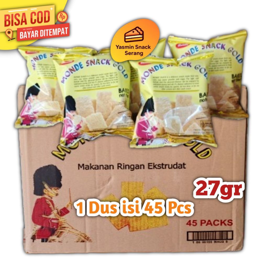 Monde Snack gold 1 Dus isi 45 Pcs #serena