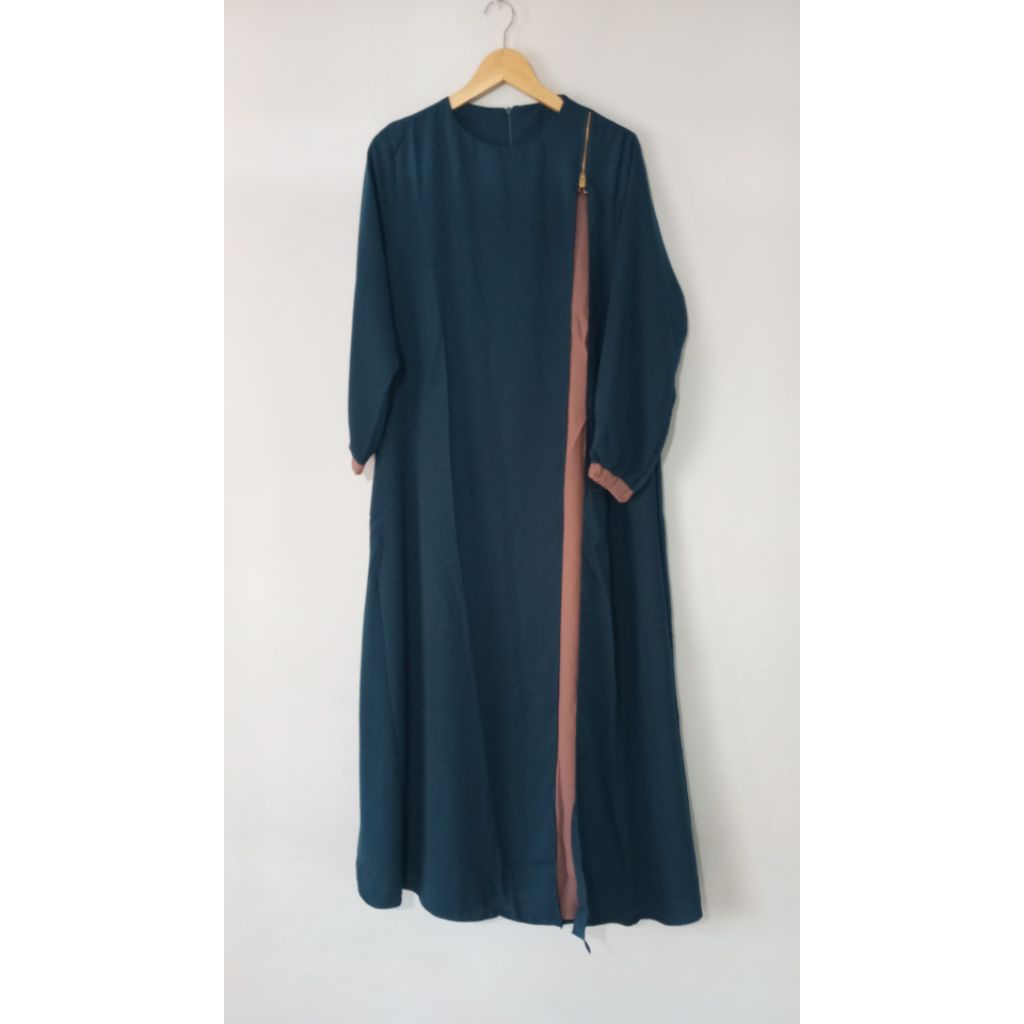 Gamis Yoris Malaysia warna Hijau Tosca