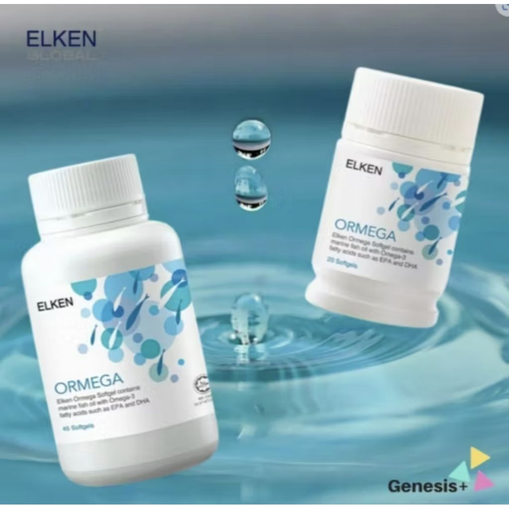 MRT Elken Ormega fish oil pengganti EPA DHA 20 softgels