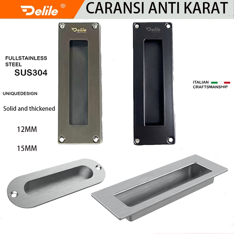 Handle Tanam Pintu Sliding lemari Handle kamar mandi Kitchen Handle pintu dapur Handle sliding Door 