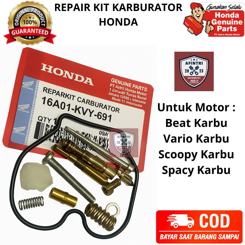 Original AHM Repair Kit Karburator Honda Beat Karbu Scoopy Karbu Vario 110 Karbu Spacy Karbu