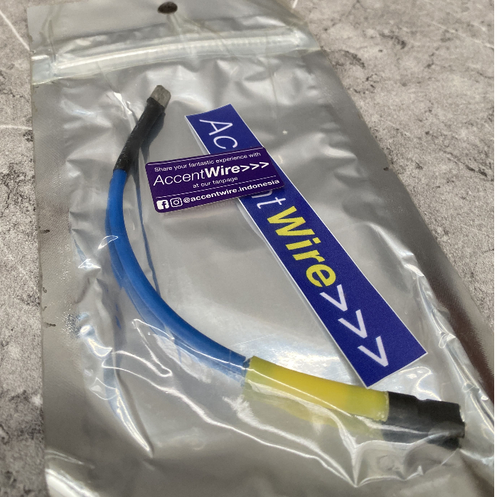 Accent wire ignition booster kabel coil biru kabel setan biru asli original