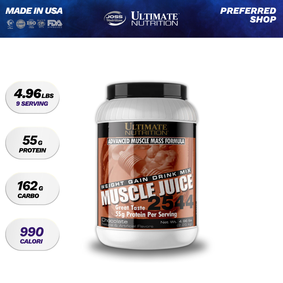 Ultimate Nutrition Muscle Juice 2544 | Best Weight Gainer Ingredients | Import USA - Suplemen Fitnes