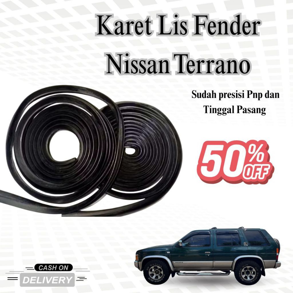 Karet Lis Fender Nissan Terrano | Karet Pelindung Fender Body Mobil Terrano