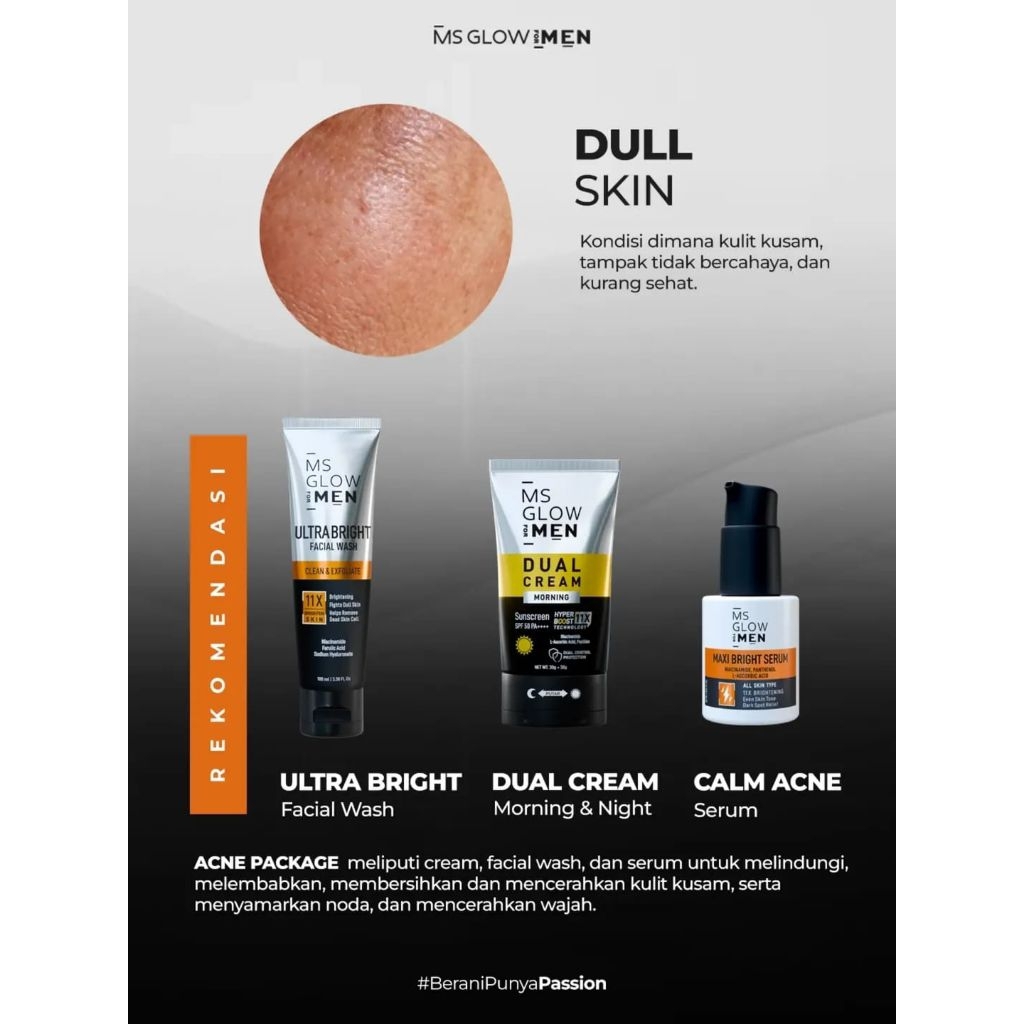 ORIGINAL MS GLOW MEN PAKET BRIGHTENING (UNTUK PRIA)