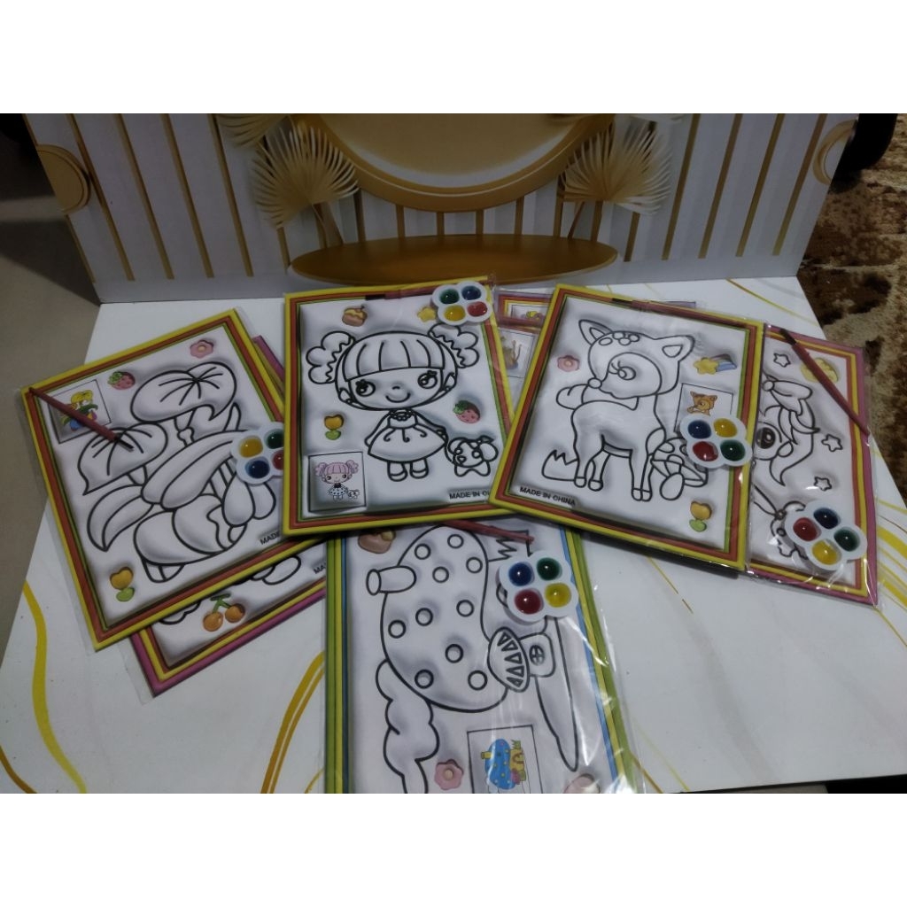 Mewarnai Cat cair Main anak 10 pcs