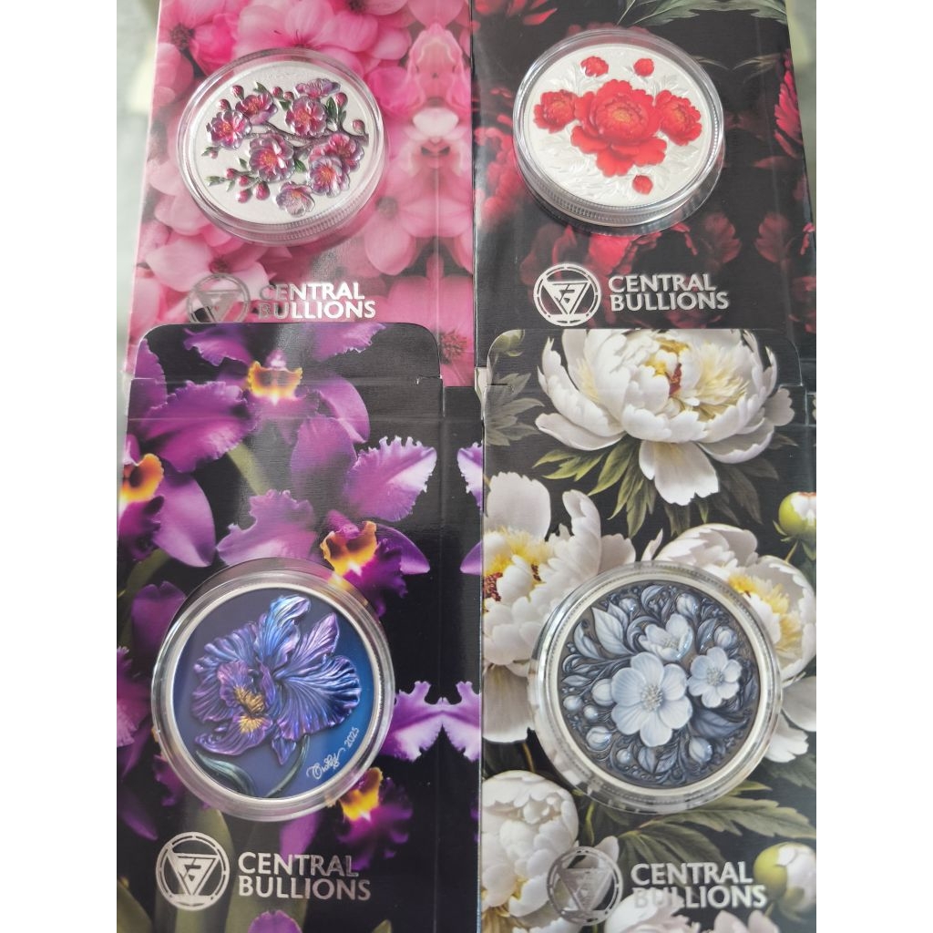 Perak 1 Oz flower high relief CB