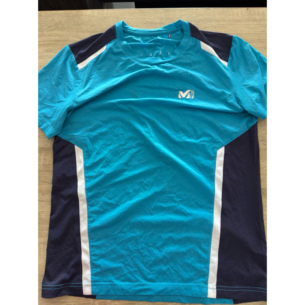 Kaos Millet Outdoor Baselayer Blie Black Kaos Gunung Outdoor Trekking Adem Lembut Versi Original #ba