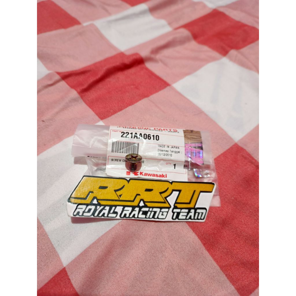 baut baud claman kleman selang selang rem belakang satuan kawasaki klx140 original