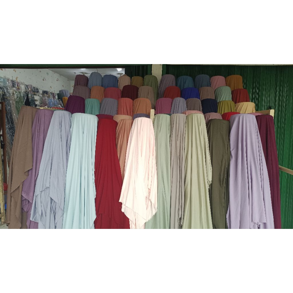 Kain Katun Rayon Premium Polos (Harga per setengah meter "0,5")