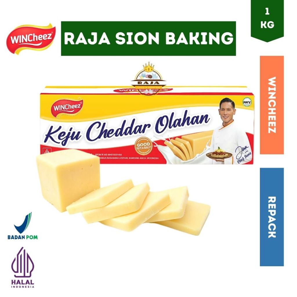 Keju Wincheez Cheddar 1 KG ( Kemasan Repack )