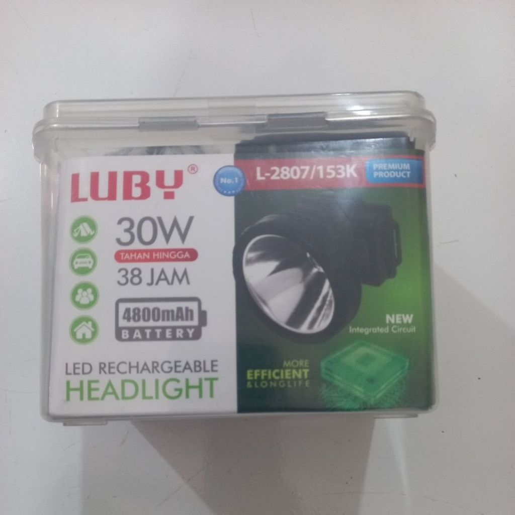 senter Kepala Luby 30 Watt L-2807/153K ( Cahaya Kuning )